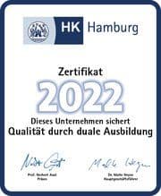 HK Hamburg Zertifikat 2022